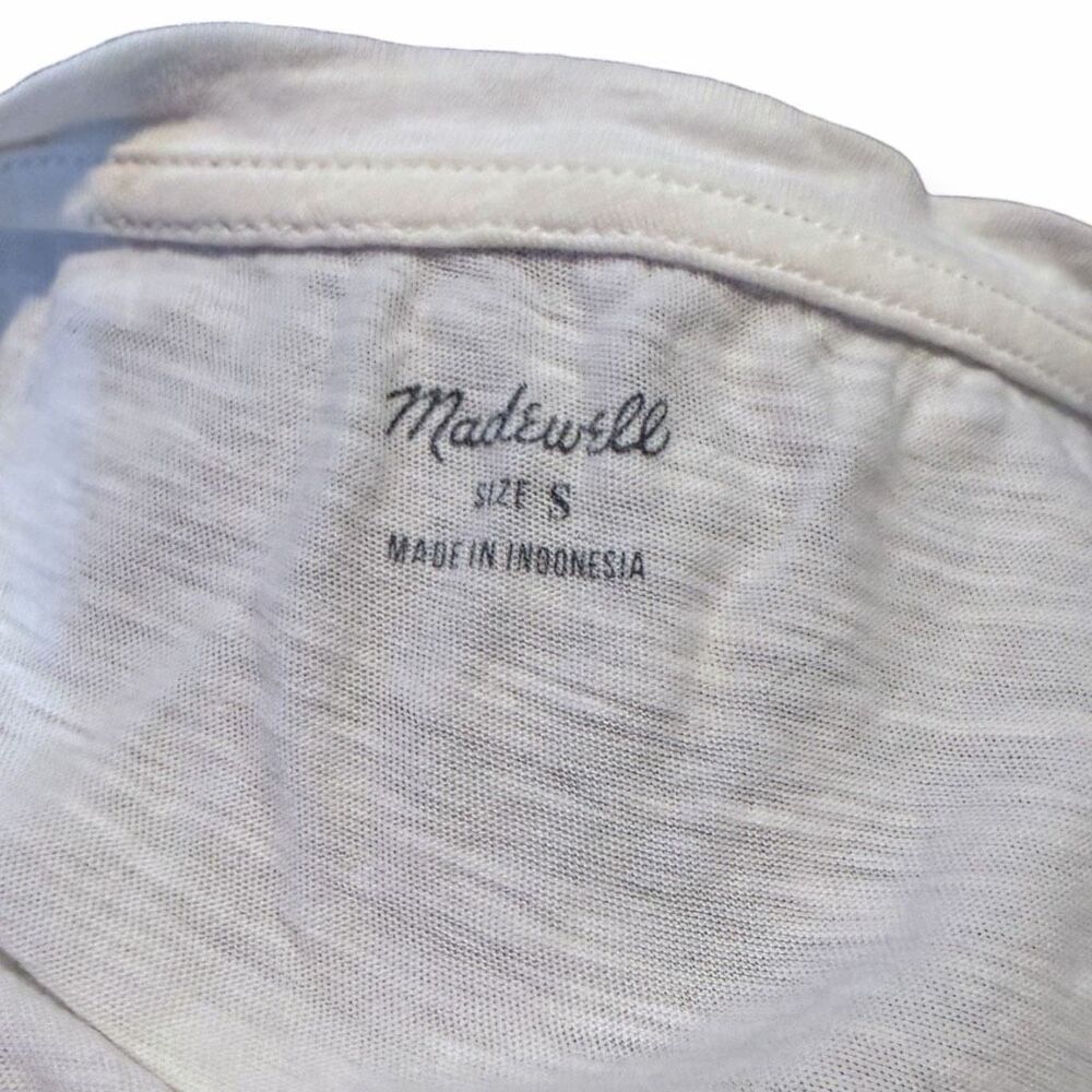 MADEWELL Women’s White Sleeveless Whisper Pocket Tank Size Small - Picture 4 of 6